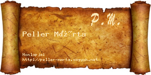 Peller Márta névjegykártya