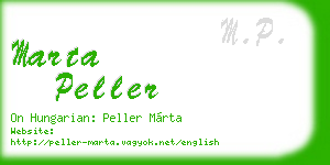 marta peller business card